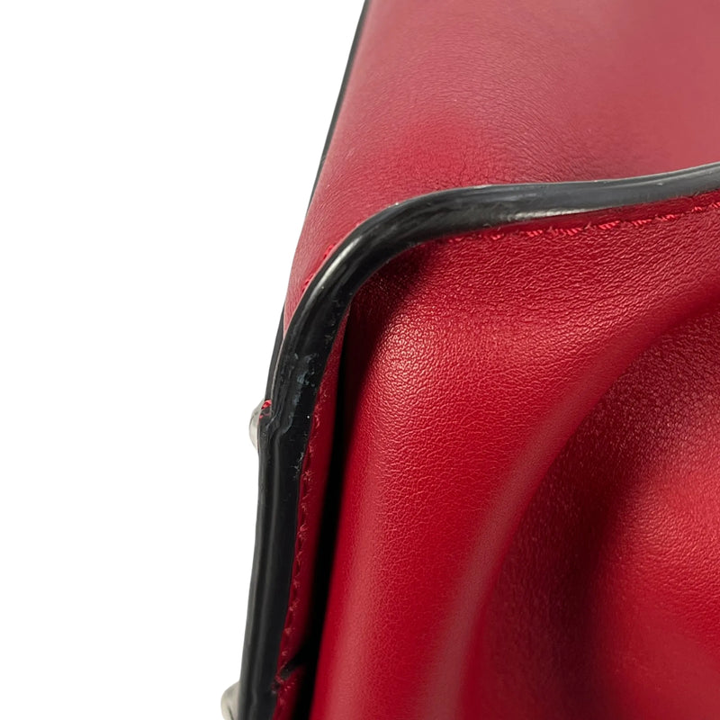 Fendi Peekaboo Iconic Medium Hand Bag Shoulder Bag - Red