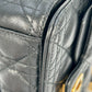 Christian Dior Jolie Top Handle Bag Calfskin Hand Bag Shoulder Bag - Black