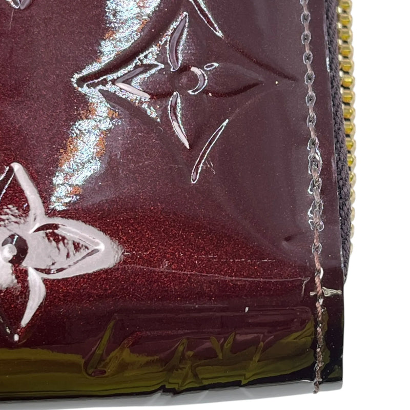 LOUIS VUITTON Monogram Vernis Zippy Wallet Long Wallet - Dark Brown 