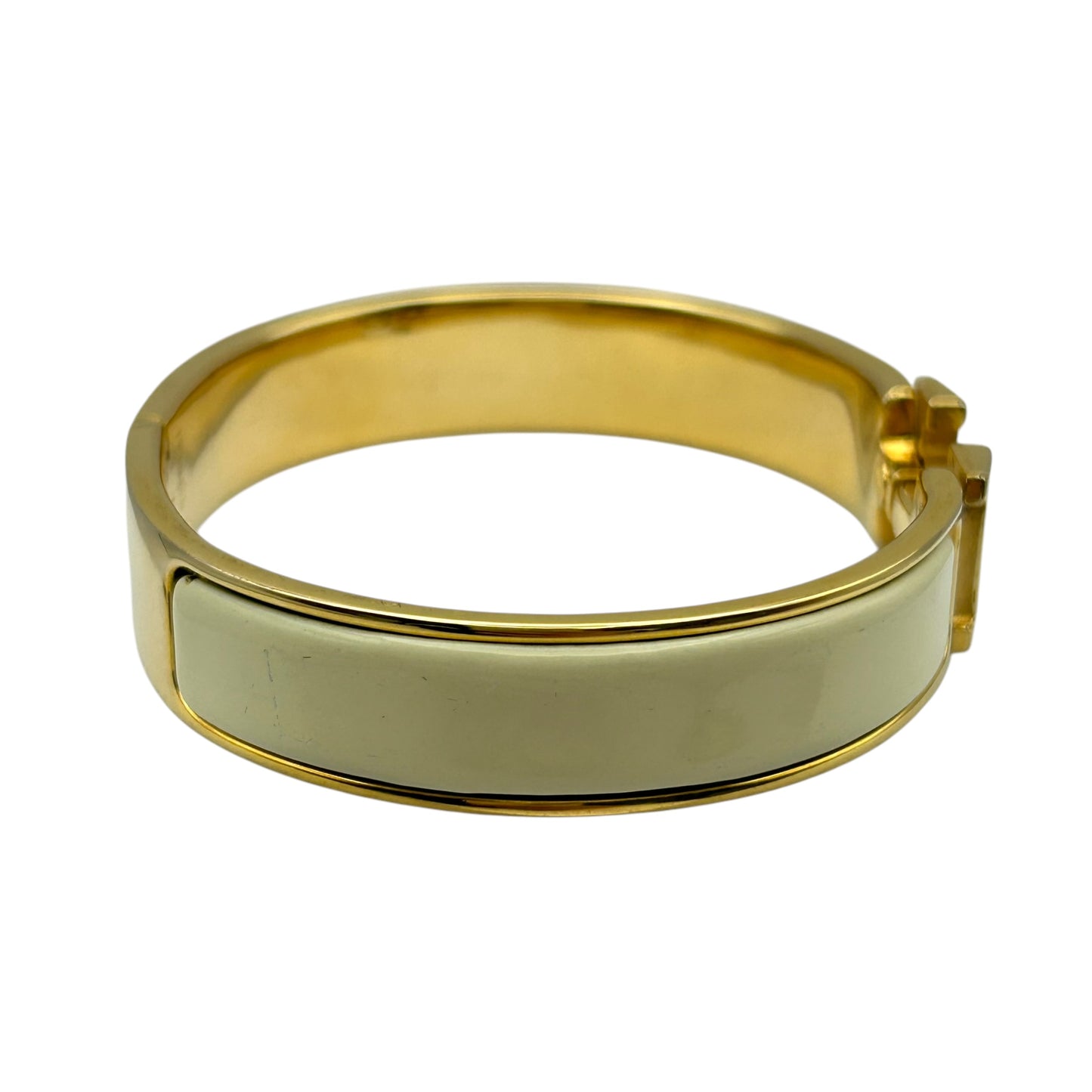 HERMES Clic H White Gold