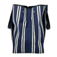 BALENCIAGA Stripe Navy Cabas