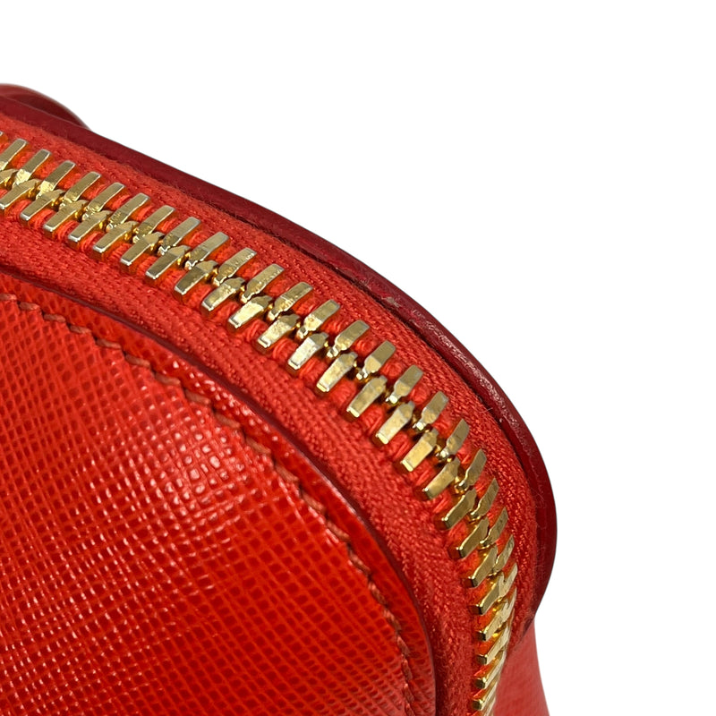 PRADA Galleria Saffiano Leather Hand Bag - Red