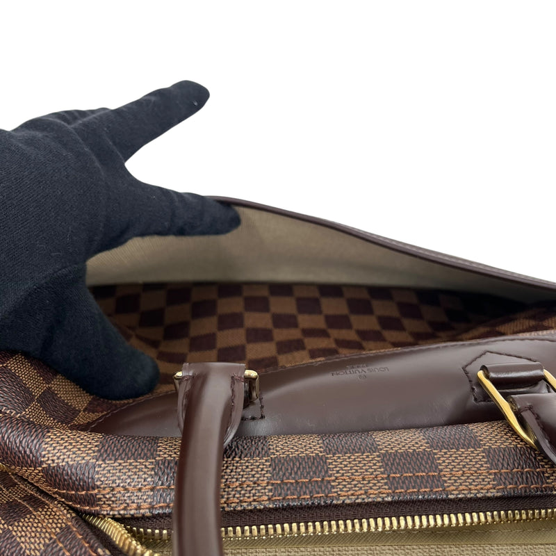 Louis Vuitton Damier Deauville Bowling Vanity Hand Bag