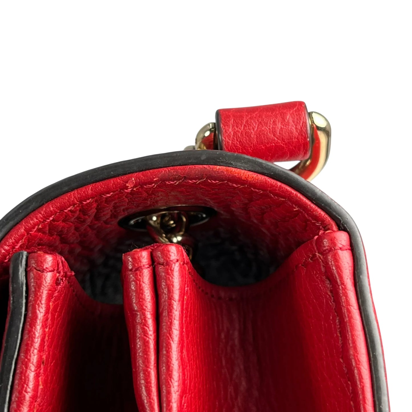 GUCCI Interloking G Shoulder Bag - Red