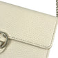 GUCCI Interrocking G Chain Wallet Shoulder Bag - Cream White