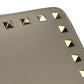 Valentino Rockstud Round Fastener Long Wallet - Gray