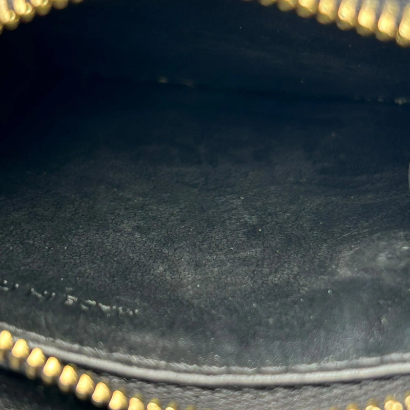 CELINE Compact Wallet With Coin Triomphe In Shiny Calfskin - Black