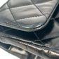 CHANEL Matelasse Top Handle Hand Bag Chain Shoulder Bag - Black