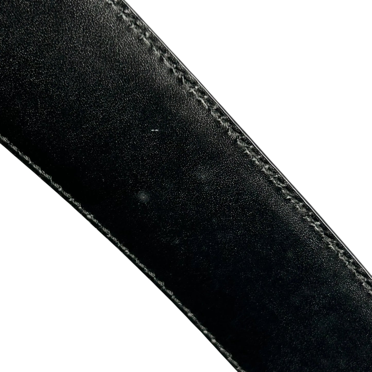 GUCCI Guccissima GG Logo Leather Belt - Black 