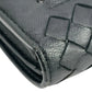 BOTTEGA VENETA Intrecciato Leather Long Wallet - Black 