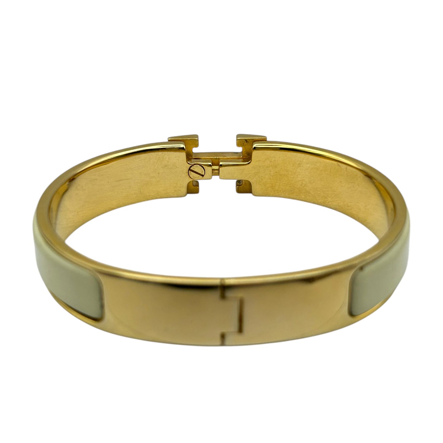HERMES Clic H White Gold