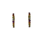 K18 Rainbow 1.500cts Gemstone Earrings