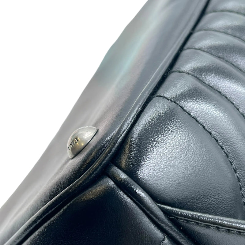 PRADA Diagramme Leather Backpack - Black