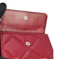 CHANEL Materasse Chanel 19 Compact Wallet - Red