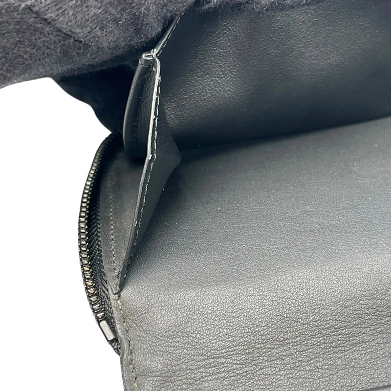 Louis Vuitton Vertical Monogram Taurillon Zippy Long Wallet - Black 