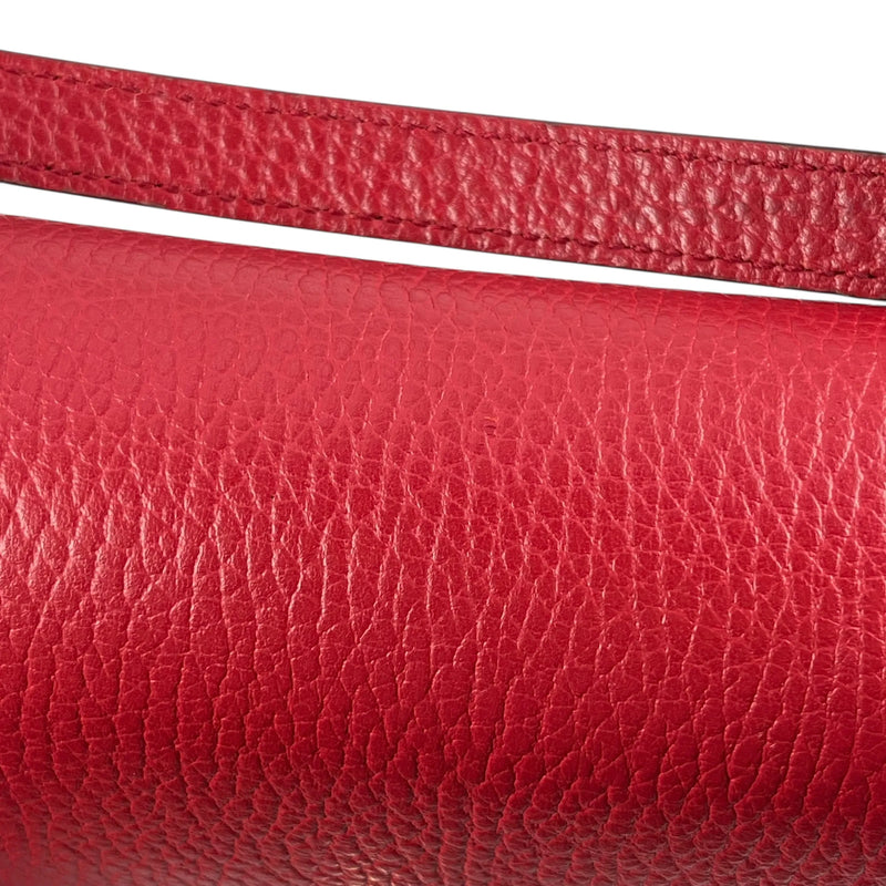 GUCCI Interloking G Shoulder Bag - Red