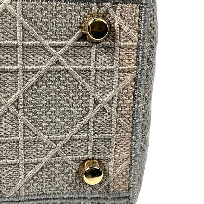 Christian Dior Lady Dior D Lite Hand Bag Shoulder Bag - Gray