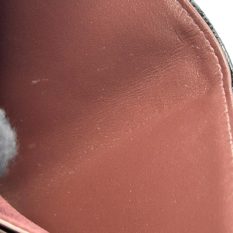 CHANEL Matelassé Caviar Leather Classic Flap Compact Wallet - Black 