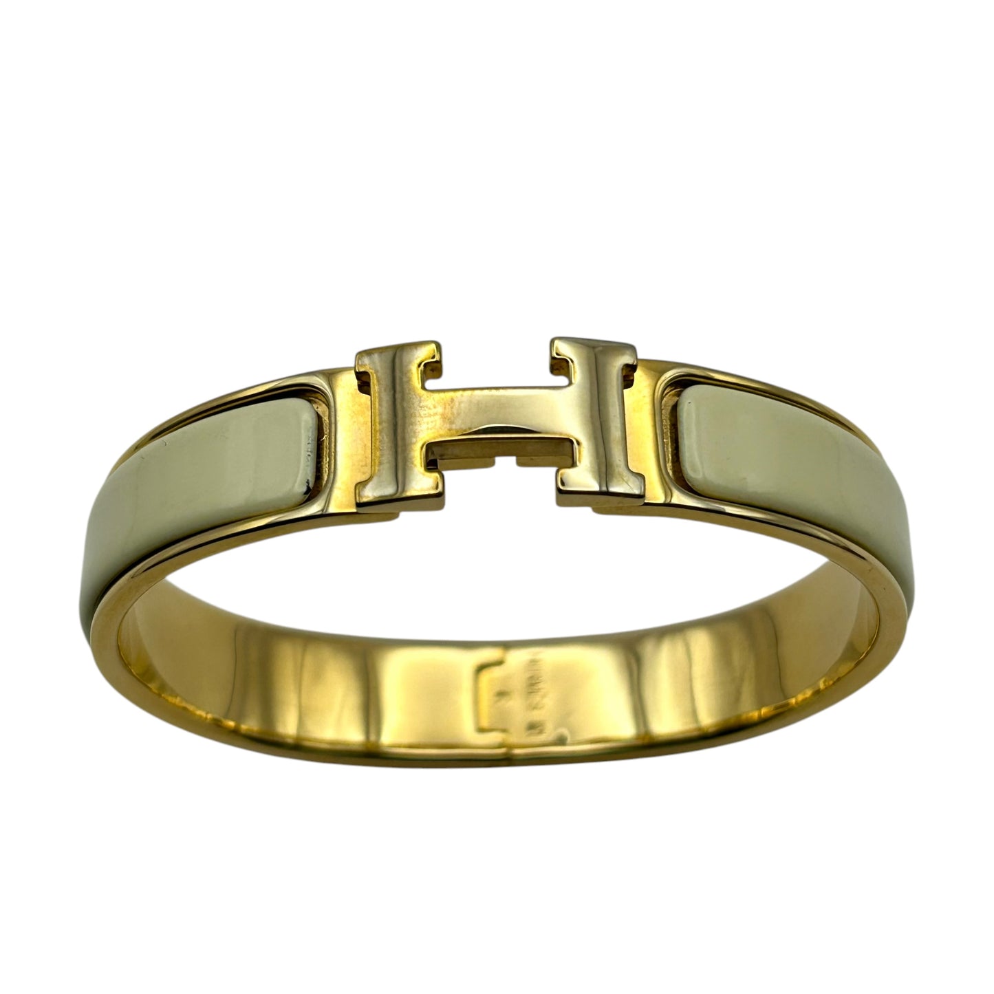 HERMES Clic H White Gold