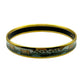 HERMES Enamel Bangle Multi Color Gold