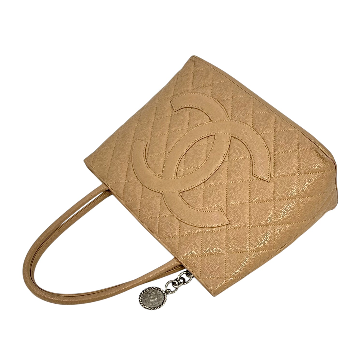 CHANEL Reprinted tote SVmetal fittings