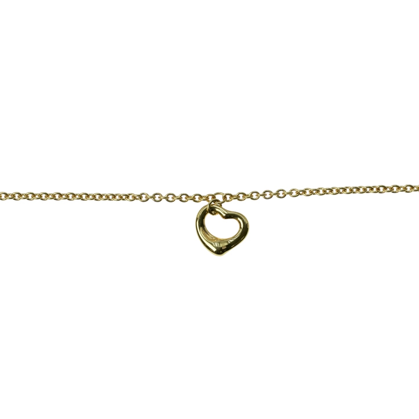 Tiffany Mini Open Heart Bracelet 18KYG Jewelry