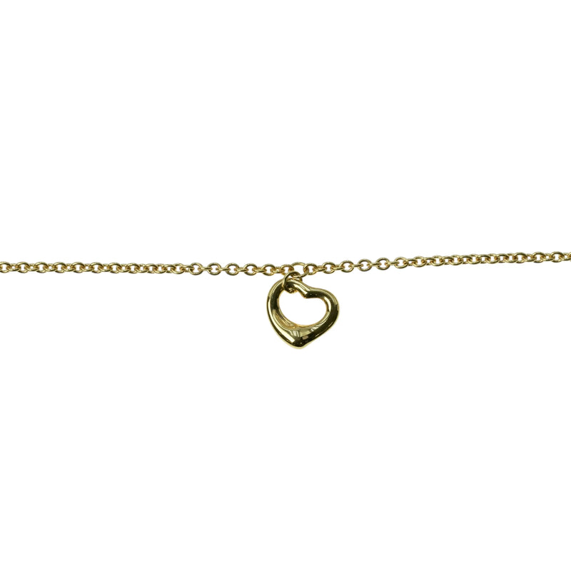 Tiffany Mini Open Heart Bracelet 18KYG Jewelry