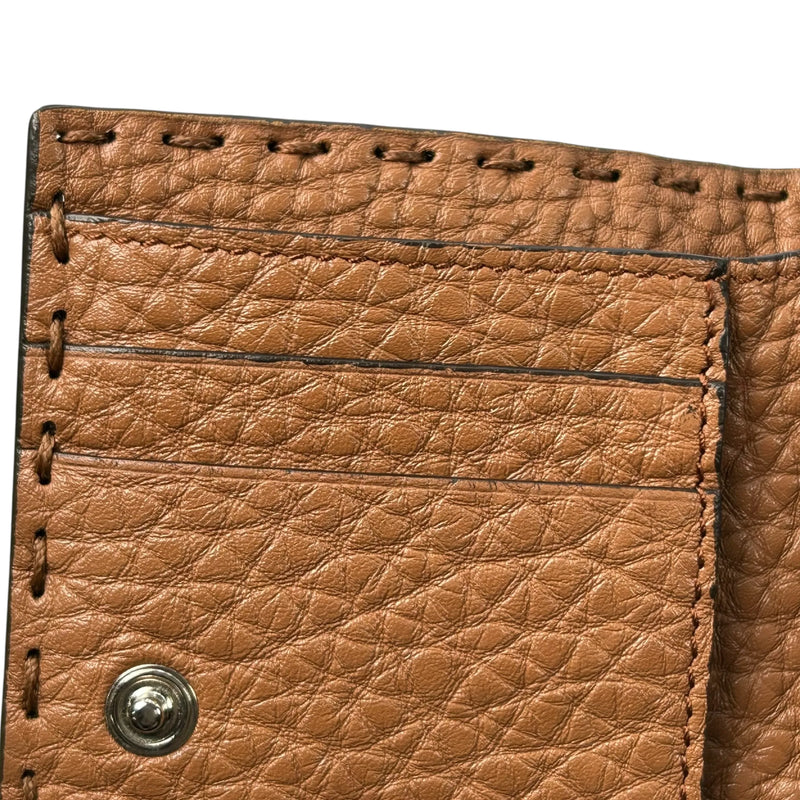 FENDI Selleria Compact Wallet - Brown