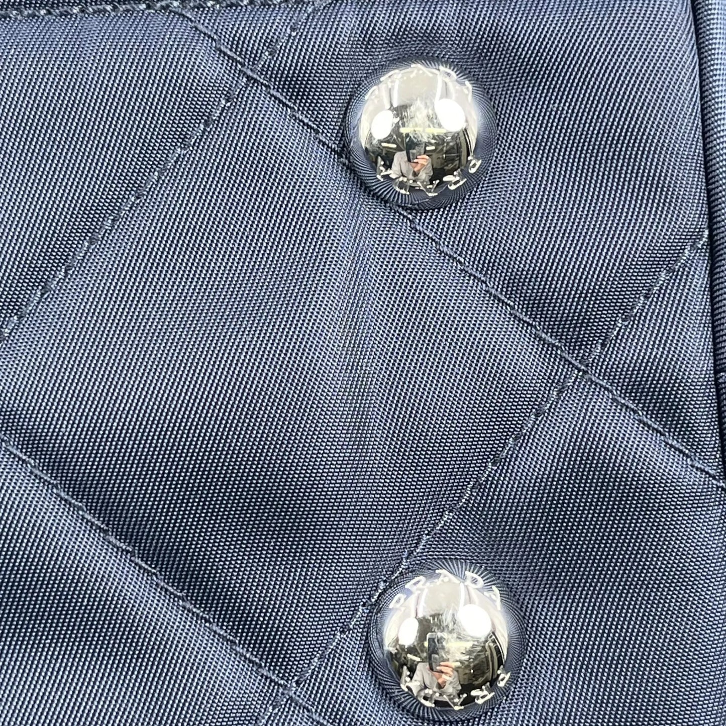 PRADA Nylon Quilting Chain Shoulder Bag - Navy