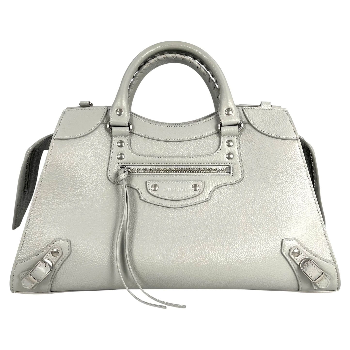 BALENCIAGA Neo Classic City Medium Top Handle Tote Bag Hand Bag - Gray