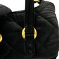 CHANEL Matelasse Boston Velvet Mini Bag Shoulder Bag - Black