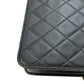 CHANEL Matelasse Lambskin Chain Shoulder Bag - Black
