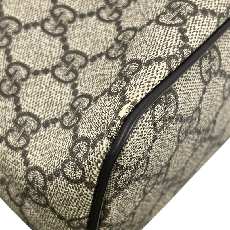 GUCCI GGスプリーム キャンバス ハンドバッグ ショルダーバッグ - ブラウン