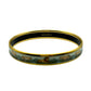 HERMES Enamel Bangle Multi Color Gold