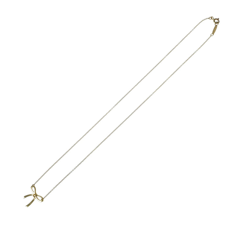 Tiffany Ribbon Necklace 18KYG