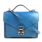 Louis Vuitton Epi Monceau BB Hand Bag - Blue