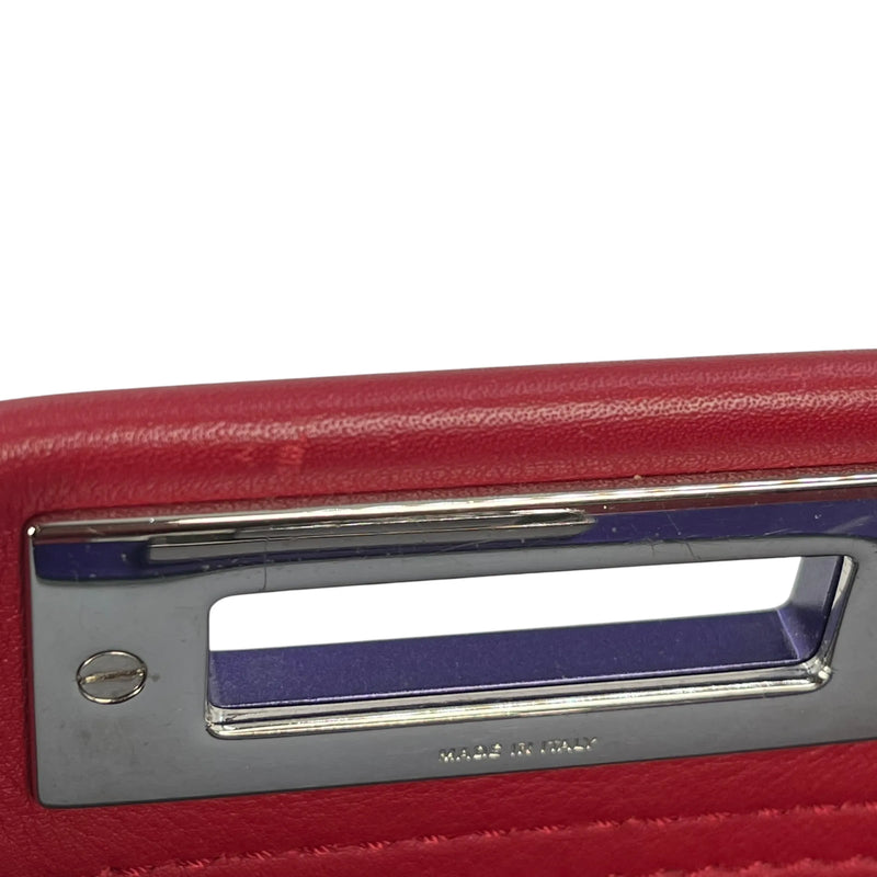 Fendi Peekaboo Iconic Medium Hand Bag Shoulder Bag - Red