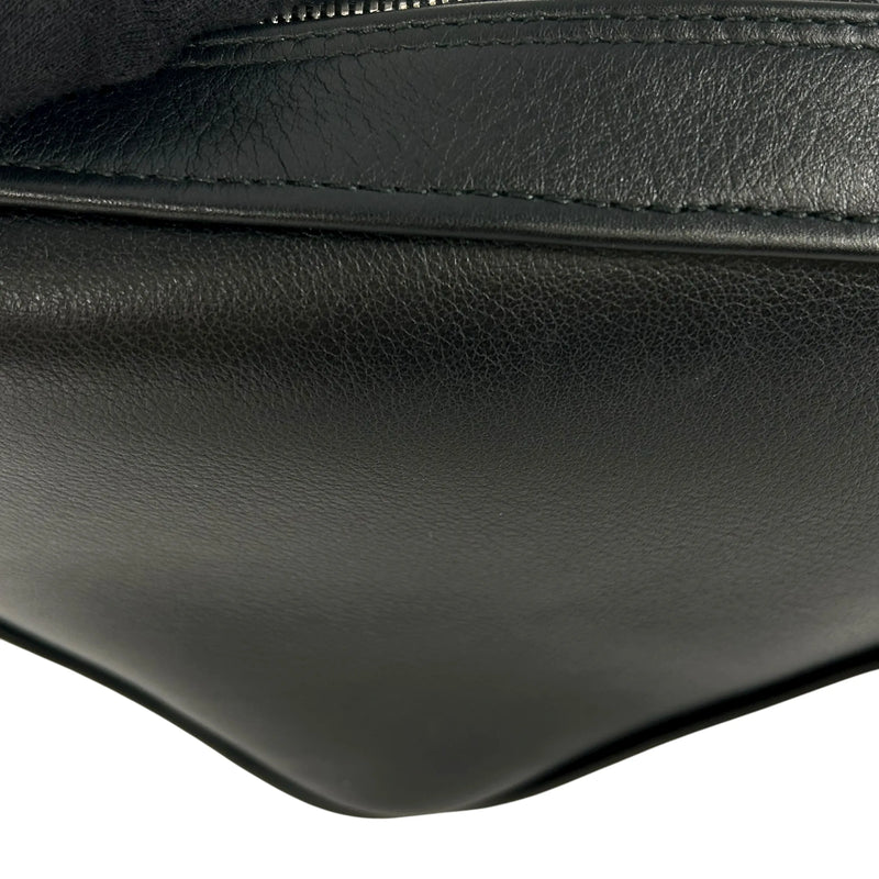 BALENCIAGA Triangle Leather Chain Shoulder Bag - Black