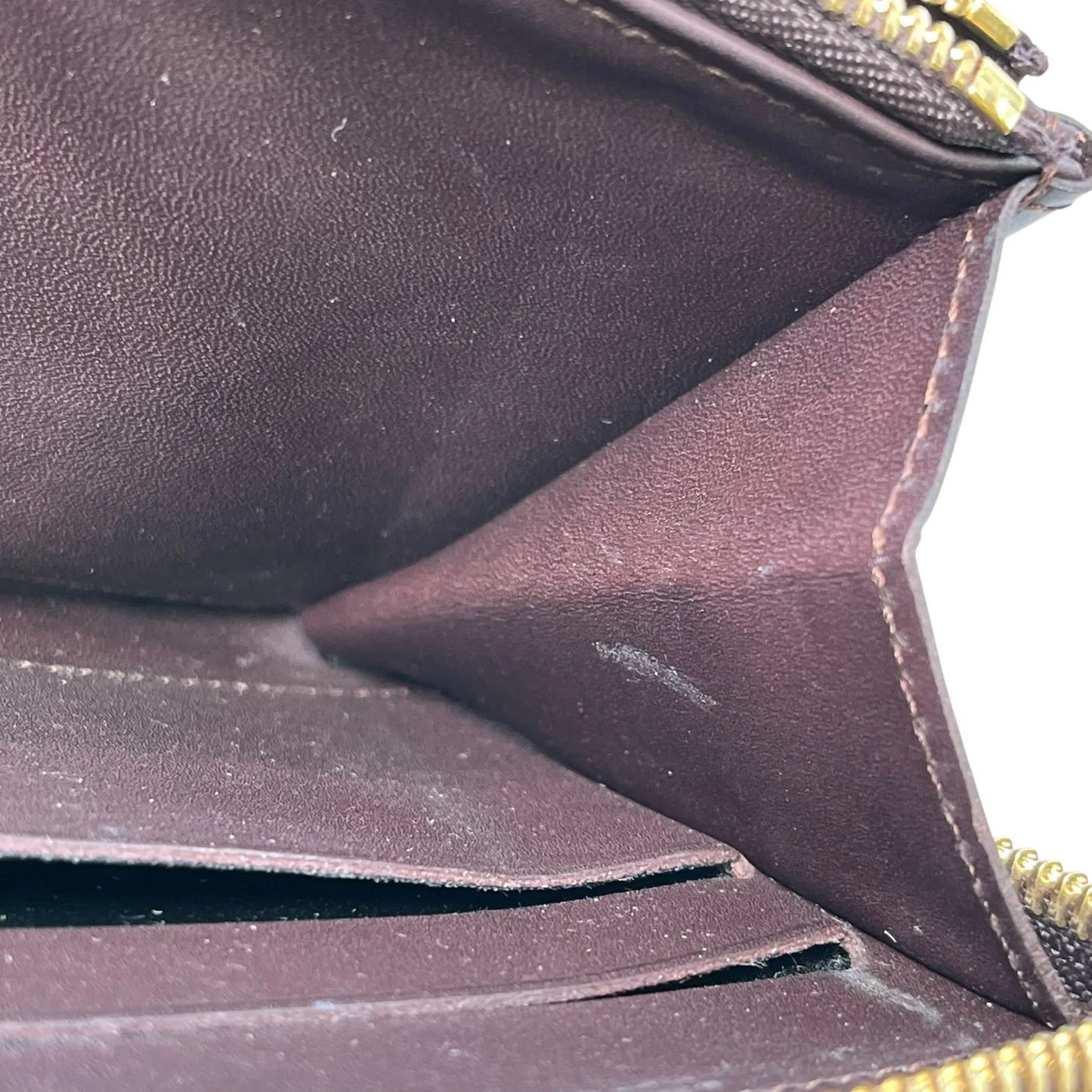 LOUIS VUITTON Monogram Vernis Zippy Wallet Long Wallet - Dark Brown 