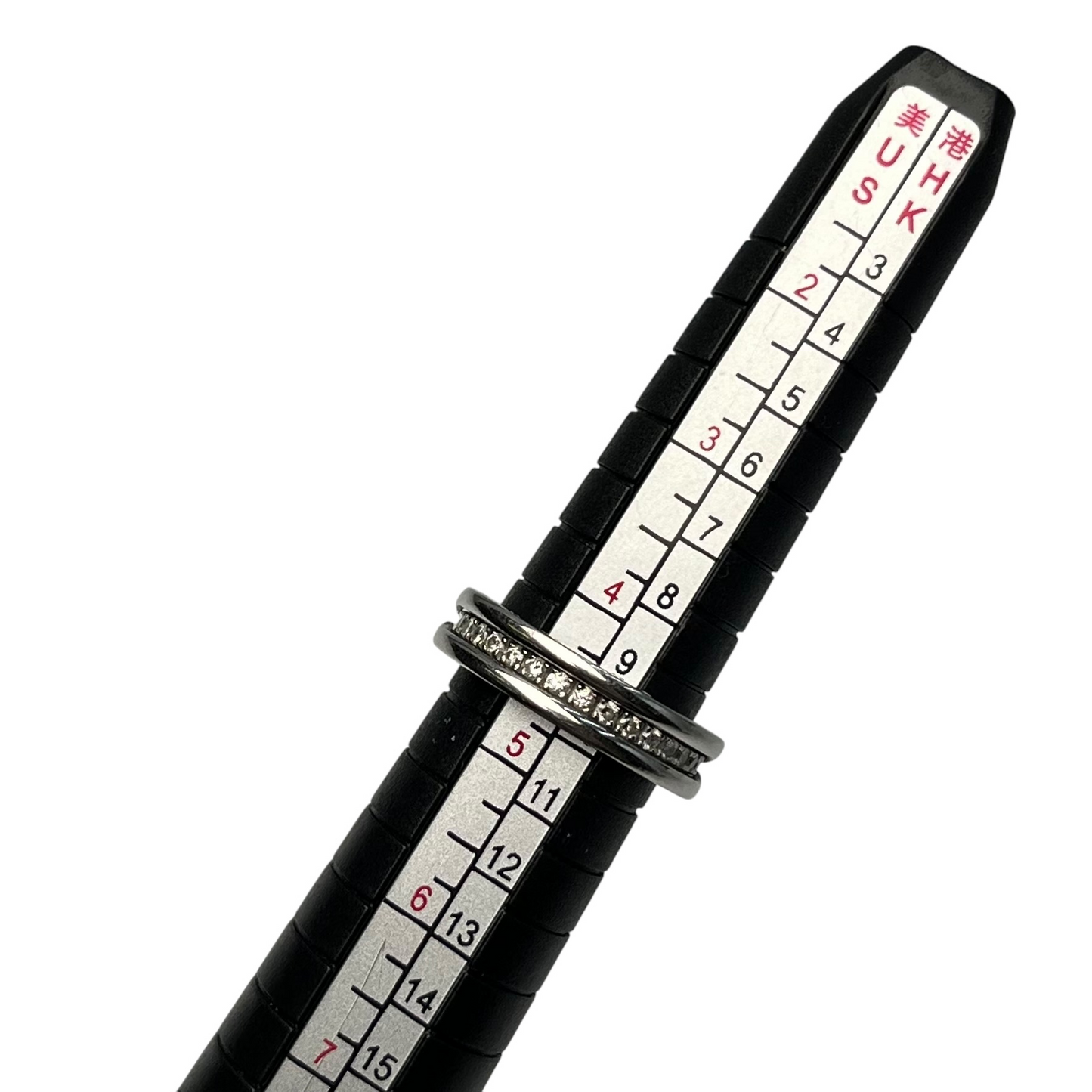 BVLGARI B-Zero1 1 Band Diamond Ring 18KWG Jewelry
