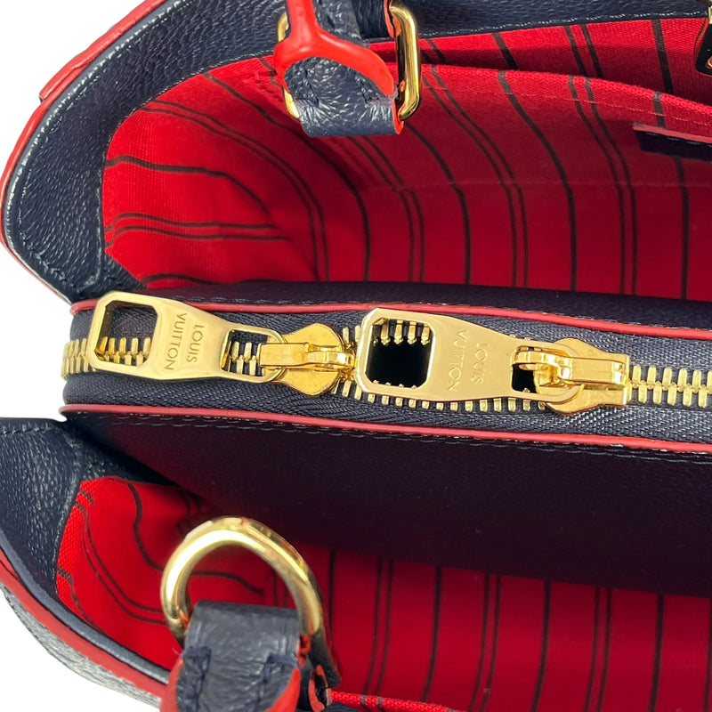 Louis Vuitton Monogram Empreinte Montaigne BB Hand Bag - Navy