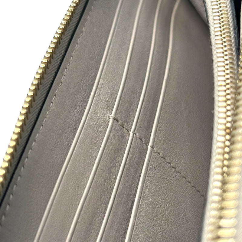 Valentino Rockstud Round Fastener Long Wallet - Gray