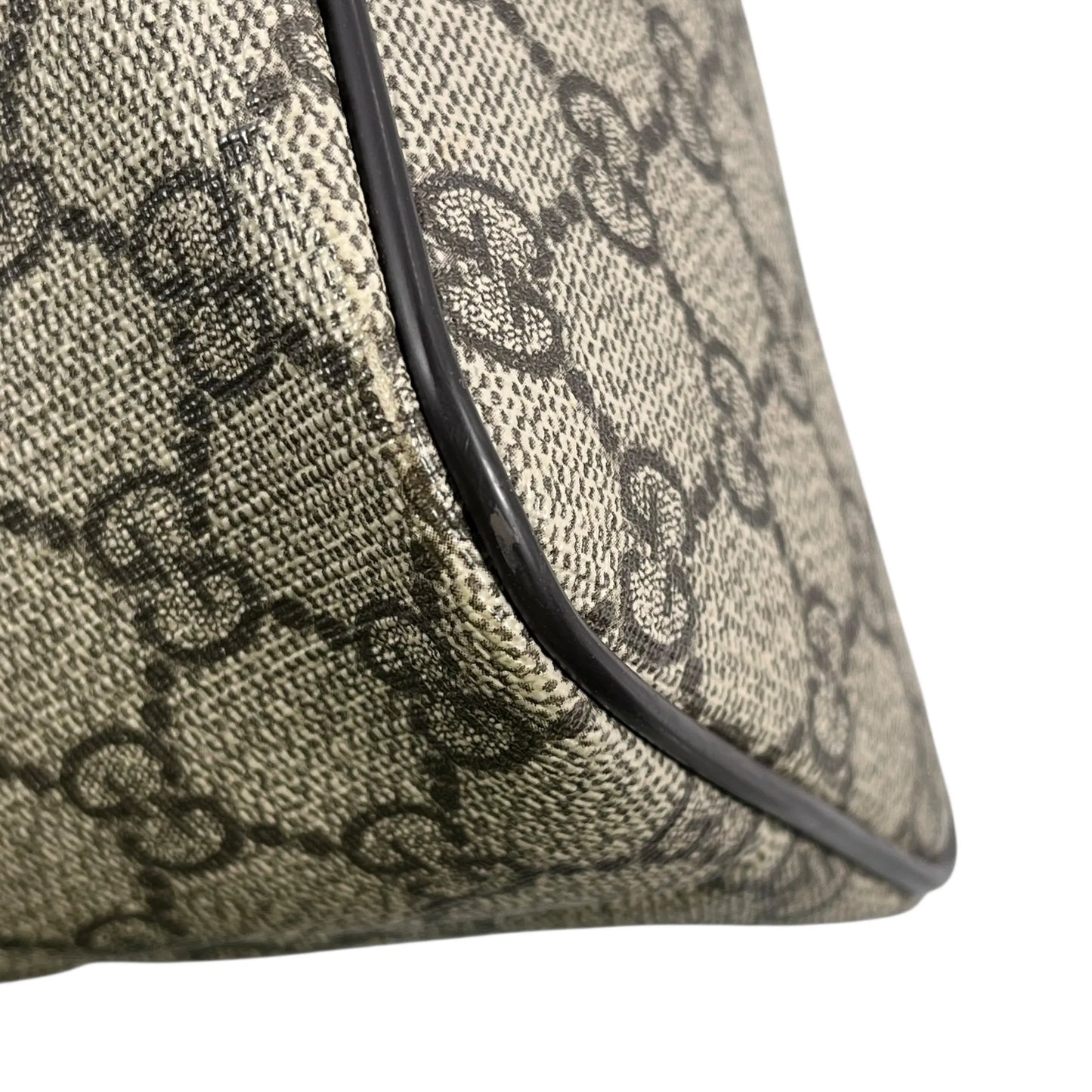 GUCCI GGスプリーム キャンバス ハンドバッグ ショルダーバッグ - ブラウン