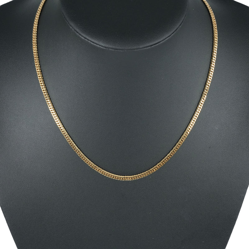 K18 Gold Curb Chain Necklace