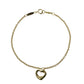 Tiffany Mini Open Heart Bracelet 18KYG Jewelry
