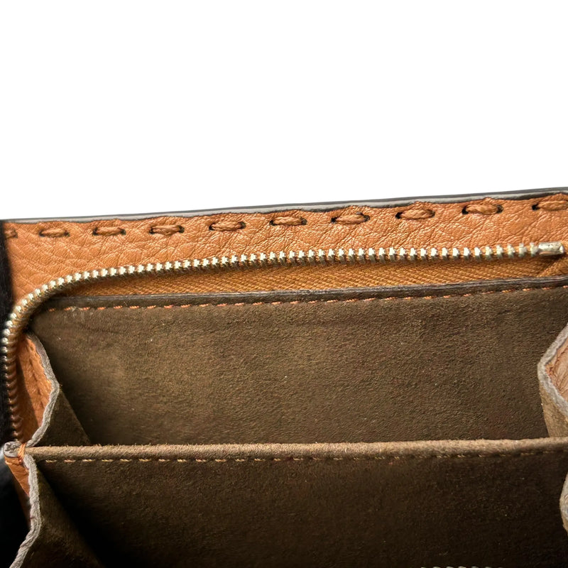 FENDI Selleria Compact Wallet - Brown