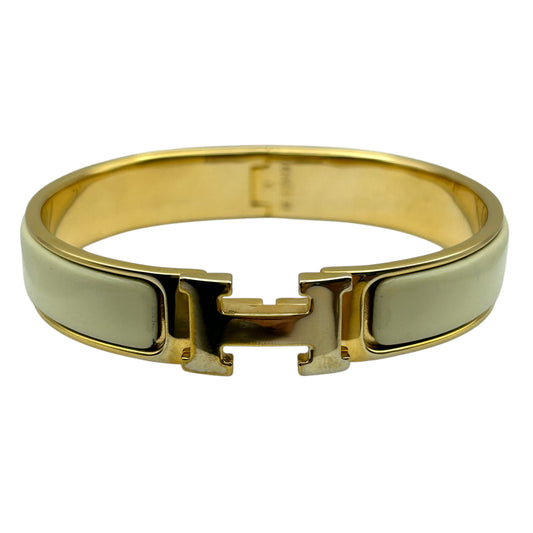 HERMES Clic H White Gold