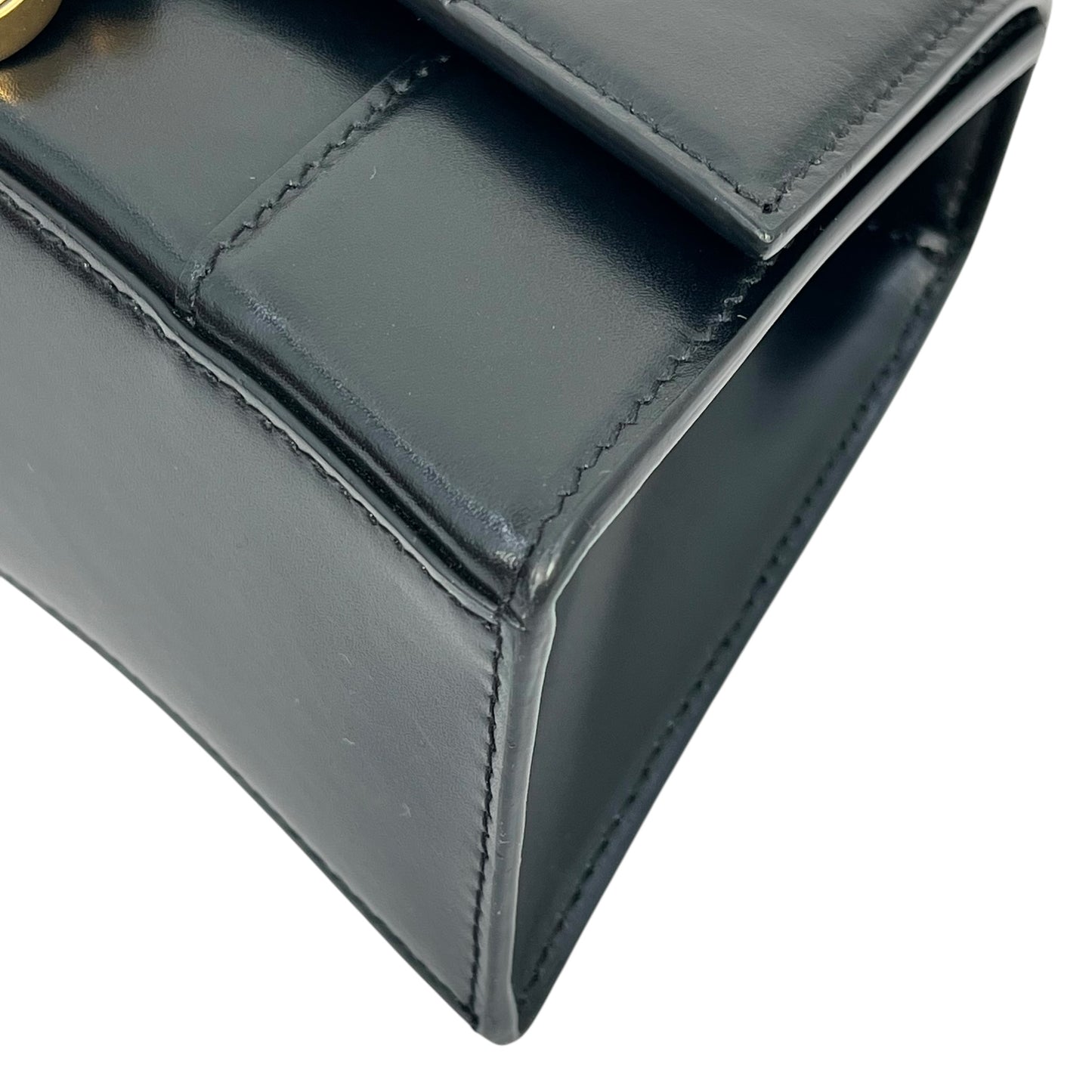 BALENCIAGA Hourglass Hand Bag 2way Black
