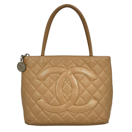 CHANEL Reprinted tote SVmetal fittings
