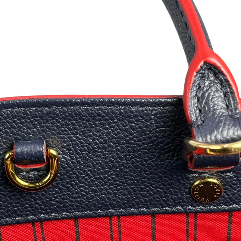 Louis Vuitton Monogram Empreinte Montaigne BB Hand Bag - Navy